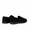 Damskor moccasiner 6082-1 svart mocka