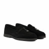 Damskor moccasiner 6082-1 svart mocka