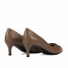 Eleganta damklackskor 1358 cappuccino