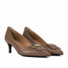 Eleganta damklackskor 1358 cappuccino