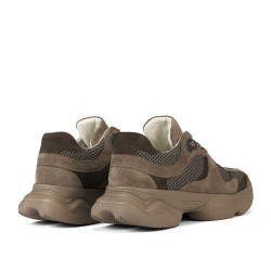Damträningsskor 6102 sand mocka kombinerad