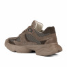 Damträningsskor 6102 sand mocka kombinerad