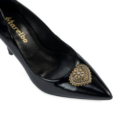 Eleganta damskor 1364 lack svart