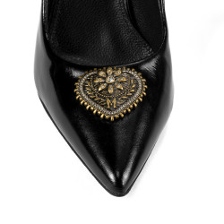 Eleganta damskor 1364 lack svart