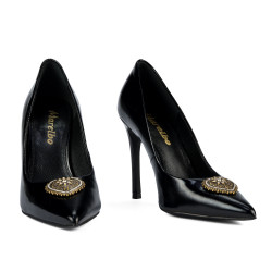 Eleganta damskor 1364 lack svart