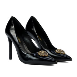 Eleganta damskor 1364 lack svart