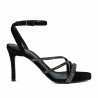 Dam sandaler 1337 svart kombinerad mocka