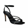 Dam sandaler 1337 svart kombinerad mocka