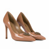 Eleganta damskor 1364 lack beige
