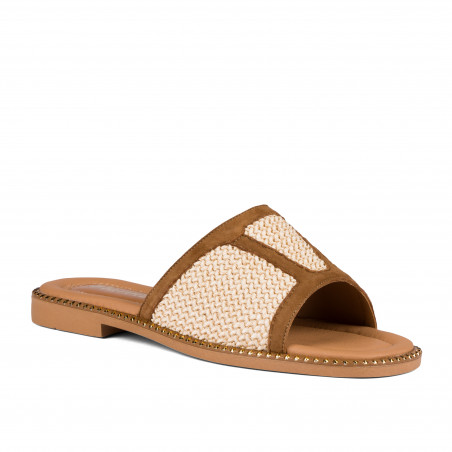 Dam sandaler 5128 beige kombinerad