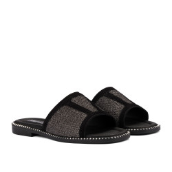 Dam sandaler 5128 svart kombinerad