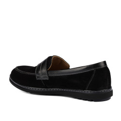 Damloafers 6100 svart kombinerad mockasin