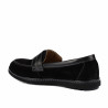 Damloafers 6100 svart kombinerad mockasin