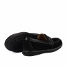 Damloafers 6100 svart kombinerad mockasin