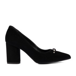 Eleganta damskor 1361 svart mocka