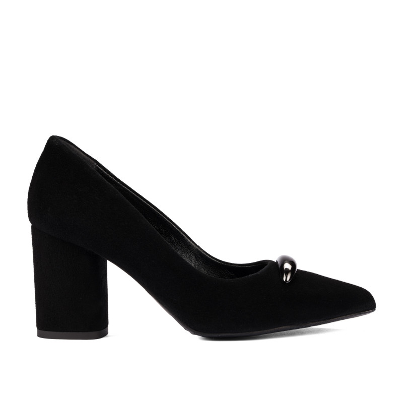 Eleganta damskor 1361 svart mocka