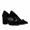 Eleganta damskor 1361 svart mocka