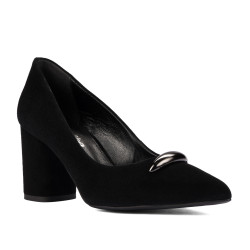 Eleganta damskor 1361 svart mocka