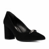 Eleganta damskor 1361 svart mocka