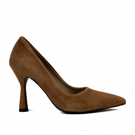 Eleganta damskor 1322 brun mocka