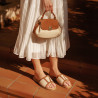 Dam sandaler 5128 beige kombinerad lifestyle