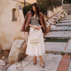 Eleganta damklackskor 1358 cappuccino lifestyle