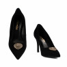 Eleganta damskor 1363 svart mocka