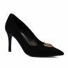 Eleganta damskor 1363 svart mocka