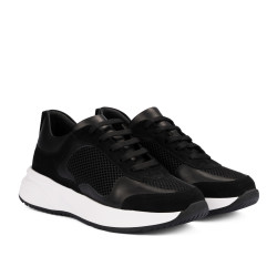 Dam sneakers 6098 svart kombinerad