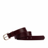 Damkappa 46cm safiano burgundy