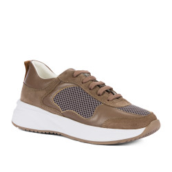 Dam sneakers 6098 kombinerad sand
