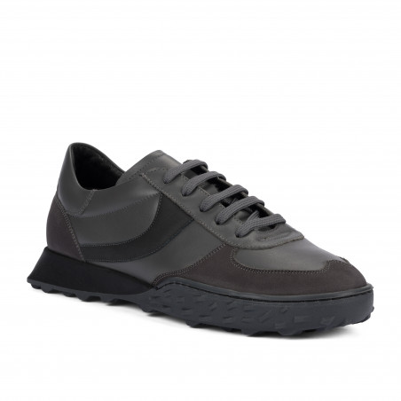 Herrsneakers 9001 grå kombinerad