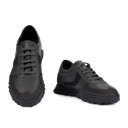 Herrsneakers 9001 grå kombinerad