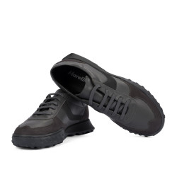 Herrsneakers 9001 grå kombinerad