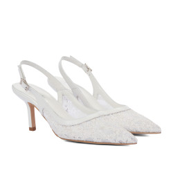 Dam sandaler 1368 vit kombinerad