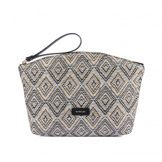 Damväska 213g raffia noir