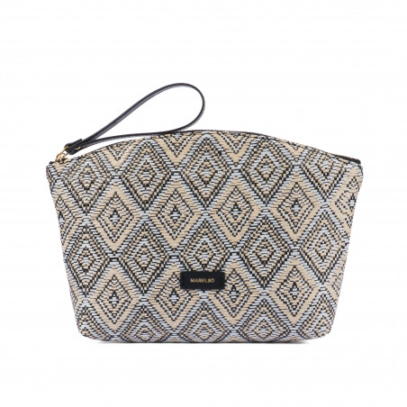 Damväska 213g raffia noir