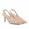 Damsandaler 1368 beige kombinerad