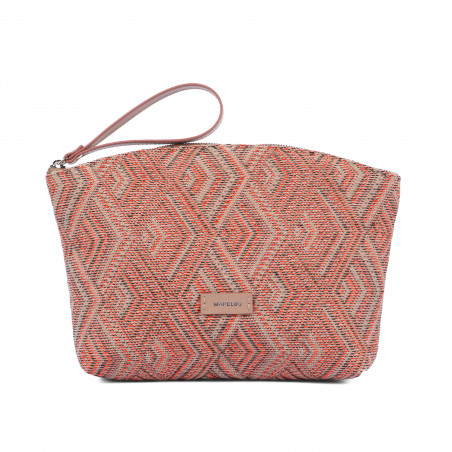 Damhandväska 213g 01 rosa kombinerat motiv