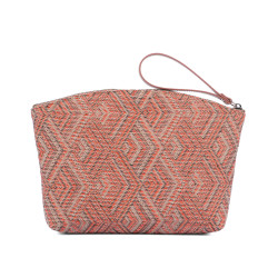Damhandväska 213g 01 rosa kombinerat motiv