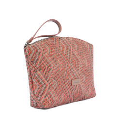 Damhandväska 213g 01 rosa kombinerat motiv