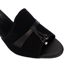 Damsandaler 1367 svart mocka