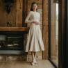 Damsandaler 1368 beige kombinerad