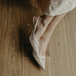 Damsandaler 1368 beige kombinerad