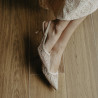 Damsandaler 1368 beige kombinerad