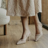 Damsandaler 1368 beige kombinerad