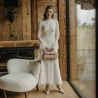 Damsandaler 1368 beige kombinerad