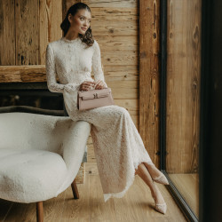 Damsandaler 1368 beige kombinerad