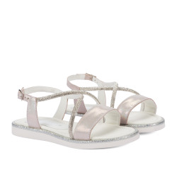 Barnsandaler 541 vit kombinerad