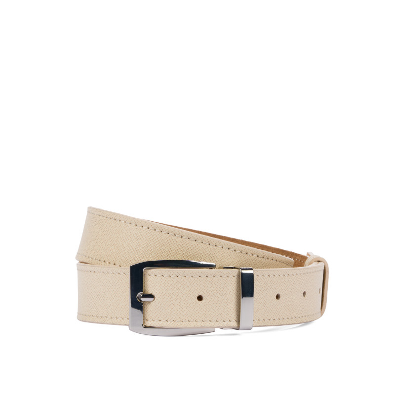 Dam bälte 27mc beige safiano